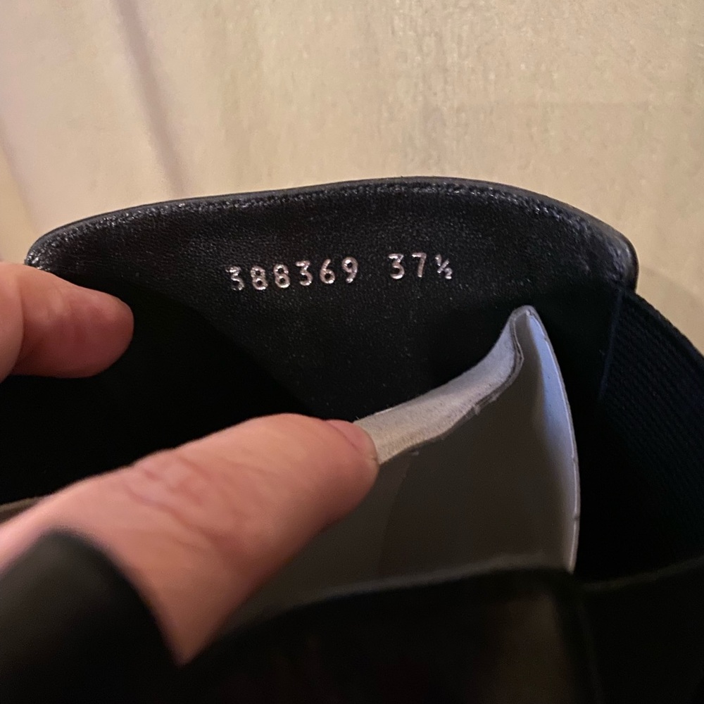 Gucci tall leather boots with mirror heel - Picture 12 of 14